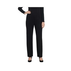 Susan Graver Black Size XX Small Straight Leg Pull On Pant A345008 NWOT